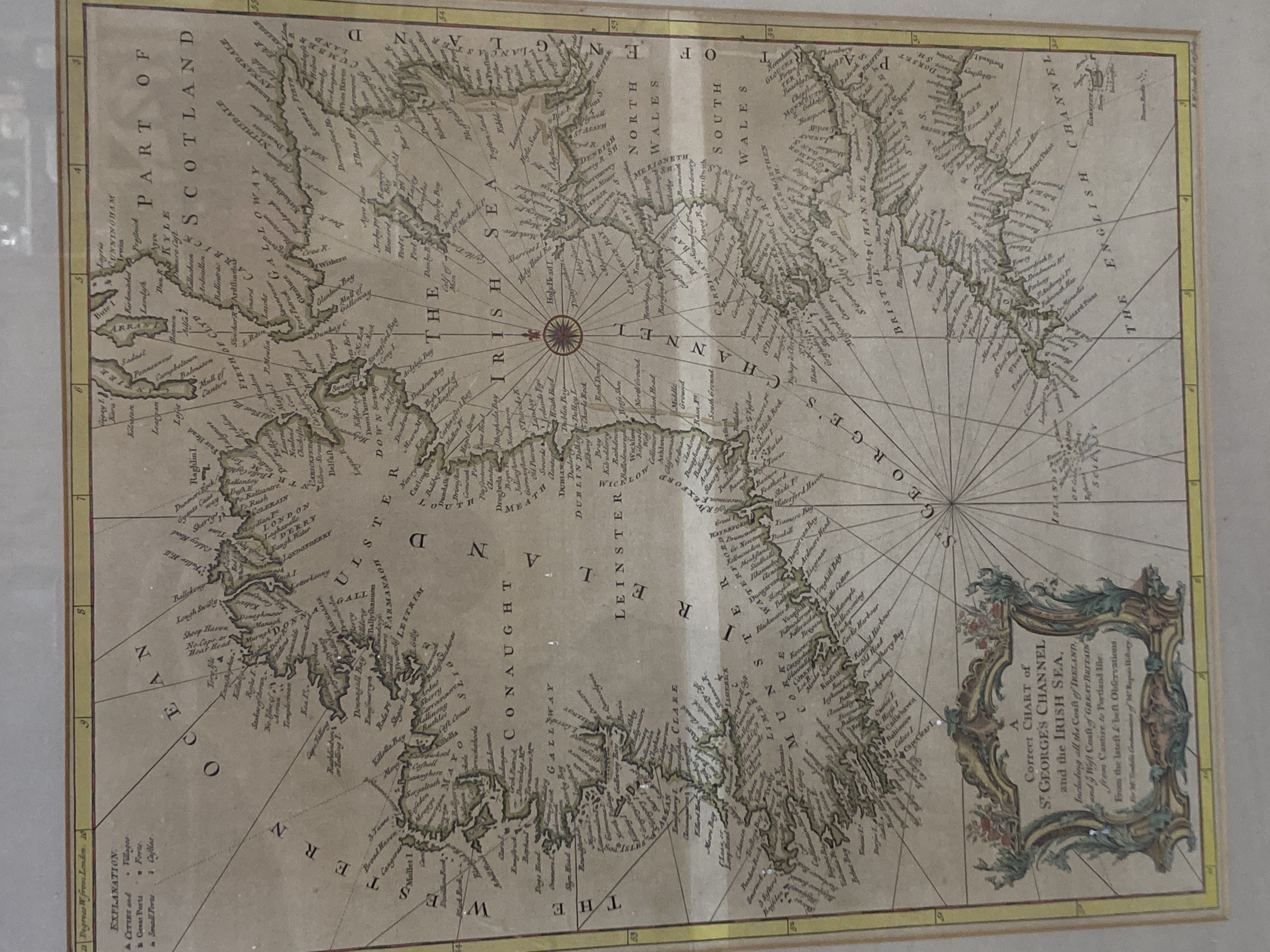 Blaeu, Africa, 'Aethiopia Superior vel Interior vulgo Abissinorum sive Presbiteri Joannis Imperium' (uncoloured) and 'A Correct Chart of St George's Channel and The Irish Sea'